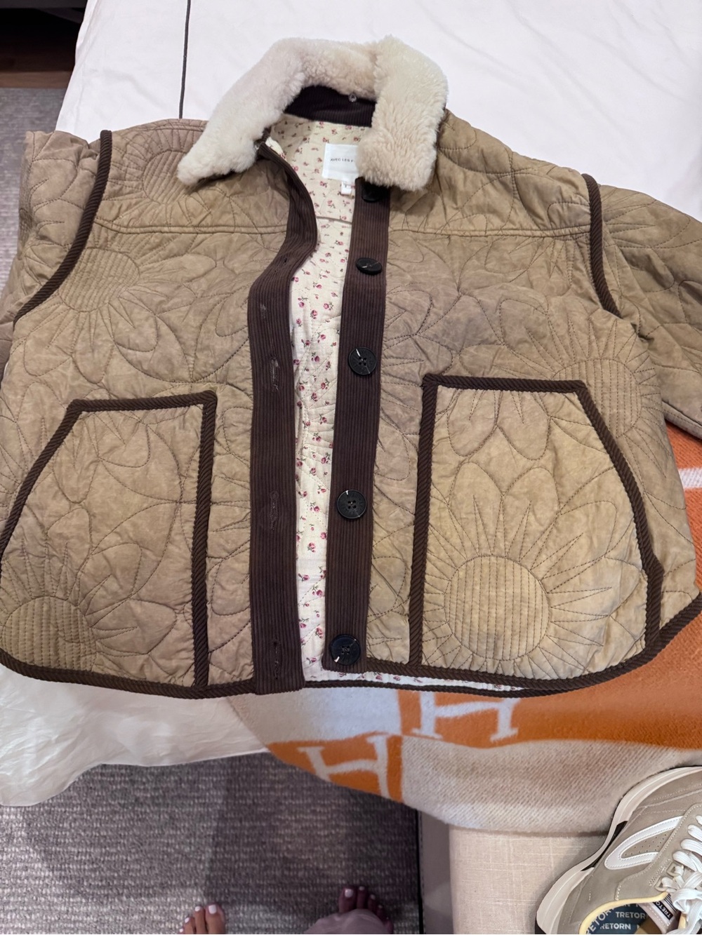 Avec les Filles barn quilted jacket size large